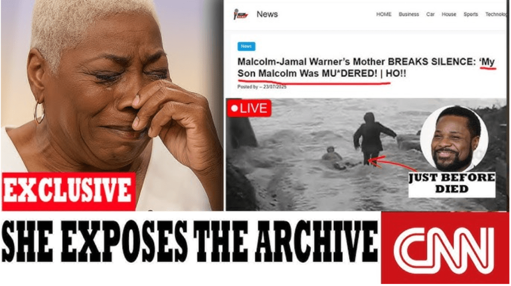 Headline on Malcolm Jamar Warners mother disputing accidental death claims.